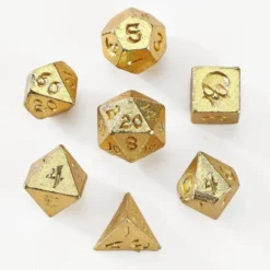 Zestaw kości: Unseelie Mini Metal RPG - Gold