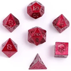 Zestaw kości: Unseelie Mini Metal RPG - Red