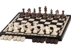 Zestaw Szachy i Warcaby (50cm)